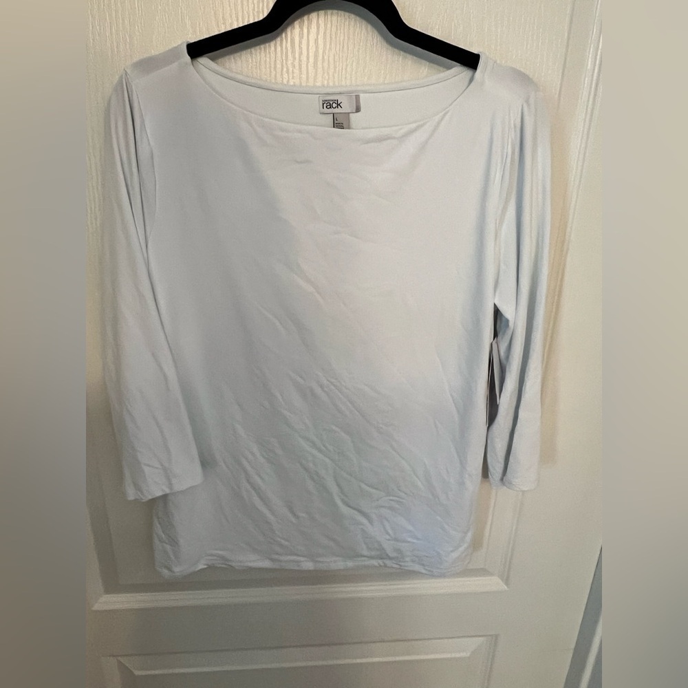 Nordstrom Women's White 3/4” Sleeve Top